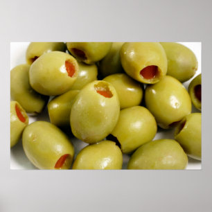 Green olives poster