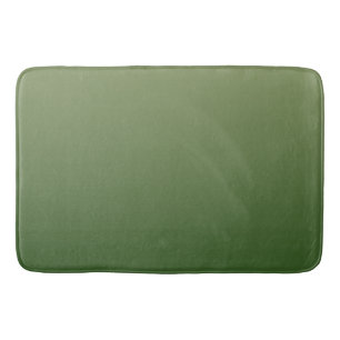 Green ombre bath mat