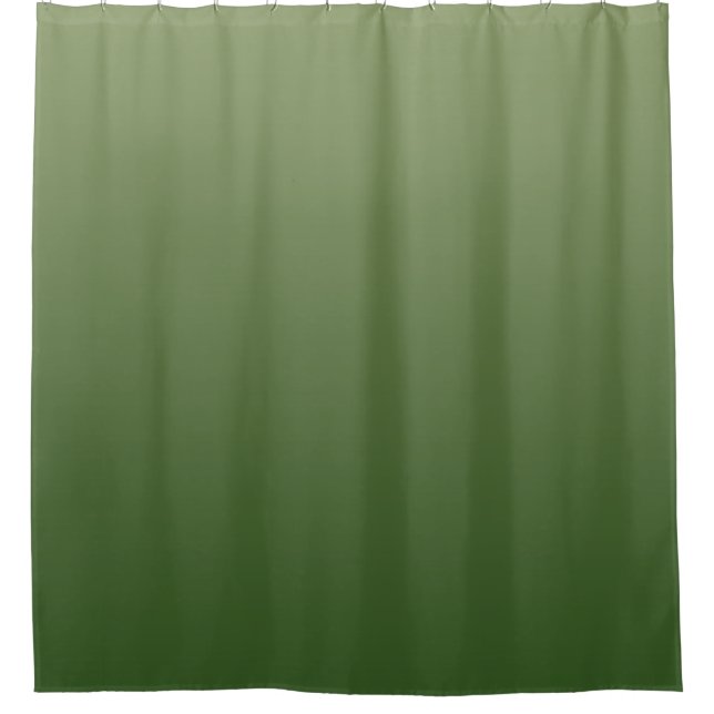 Green ombre shower curtain (Front)