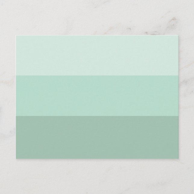 Green Ombre Striped Postcard (Front)