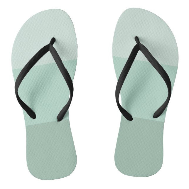 Green Ombre Striped Thongs (Footbed)