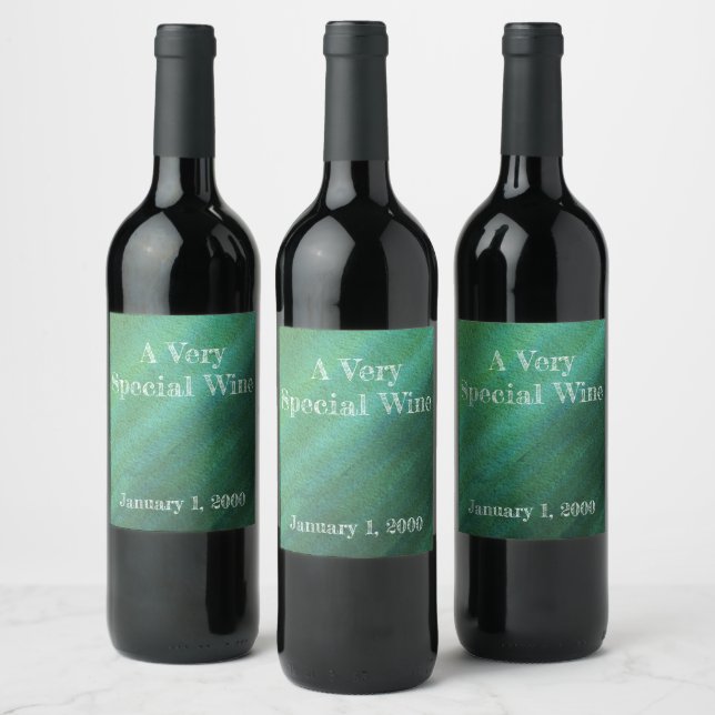 Green Ombre Wash Wine Label (Bottles)
