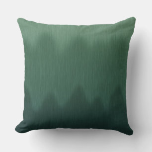 Green Ombre Wave Abstract Cushion