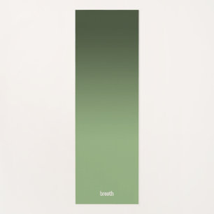 Green Ombre Yoga Mat–Flow in Color, Ground in Calm Mat