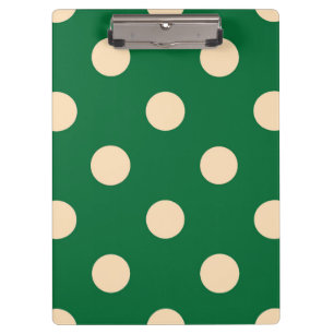 Green on Cream Clipboard