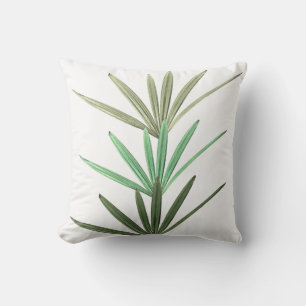Green on White Cushion