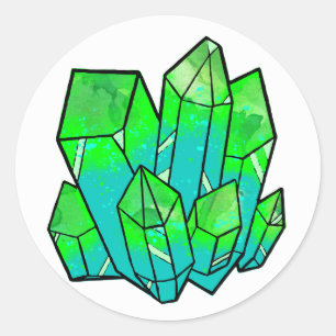 Green Ooze Crystal Sticker