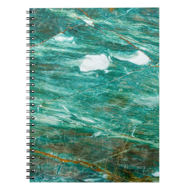Green or Emerald Marble texture background Notebook (Front)