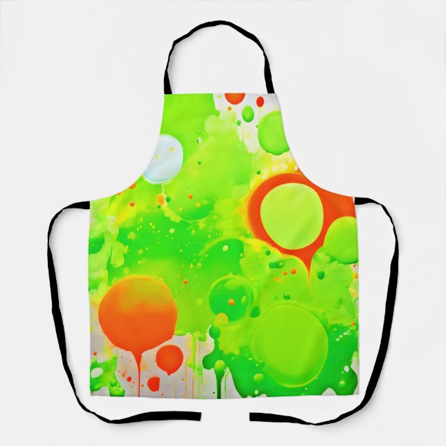 Green & Orange Hues Apron (Front)