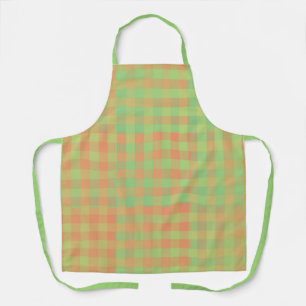 Green Orange Patchwork Pattern Apron