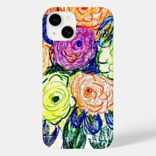 Green Orange Rosas iPhone / iPad case