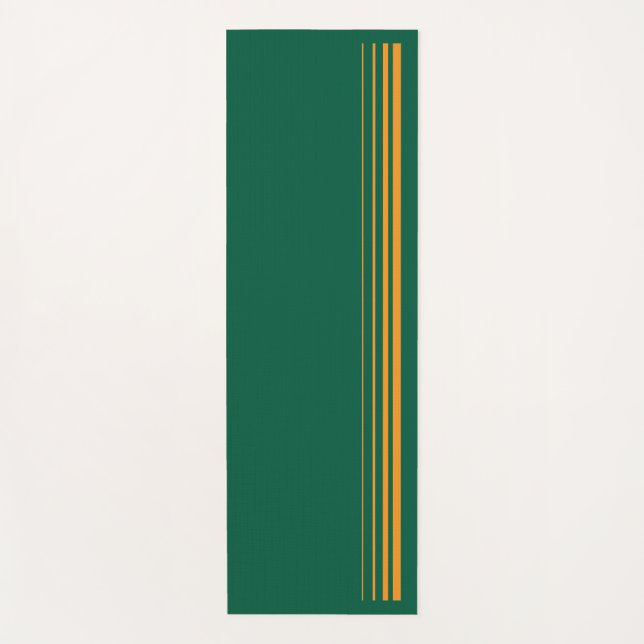 Green & Orange Yoga Mat  (Front)