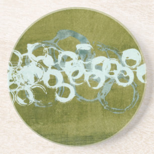 Green Orbs I Coaster