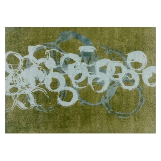 Green Orbs I Cutting Board (Front)