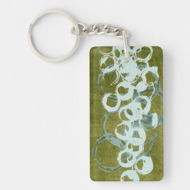 Green Orbs I Key Ring (Front)