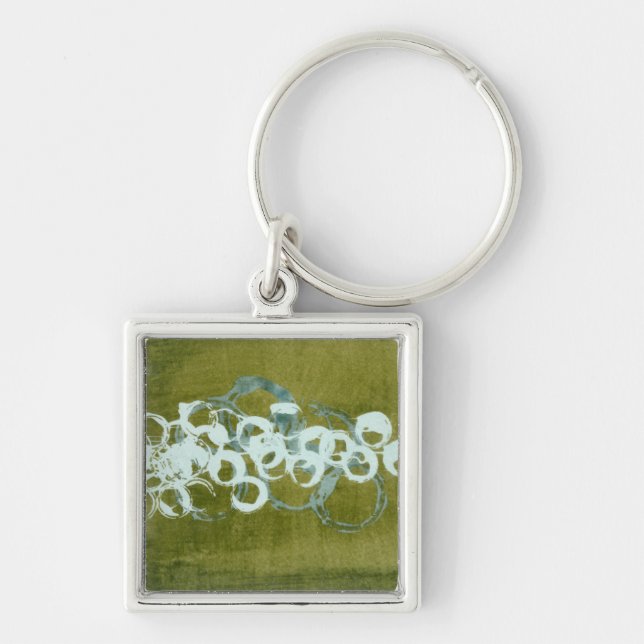 Green Orbs I Key Ring (Front)