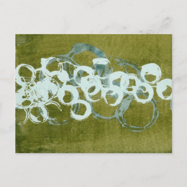 Green Orbs I Postcard (Front)