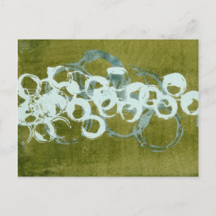 Green Orbs I Postcard