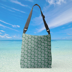 Green Orbs of Interference Crossbody Bag