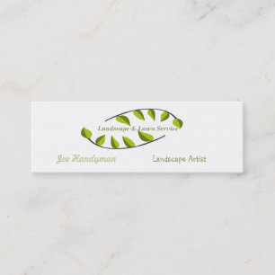 Green Organic Plant Farm Professional Consultant Mini Business Card