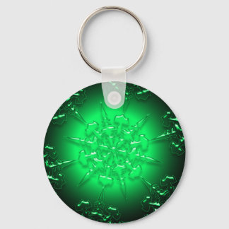 Green Ornament Key Ring