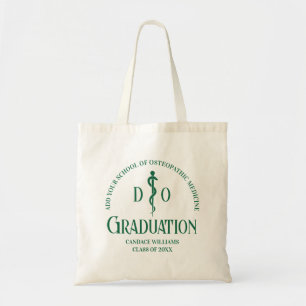 Green Osteopathic Medical School Graduation Tote Bag