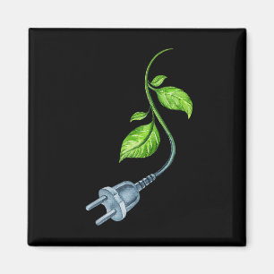 Green Outfit - Environmental Protection - Eco Rose Magnet