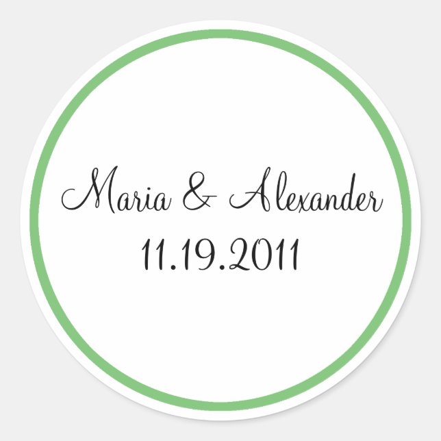 Green Outline Seals / Stickers (Front)