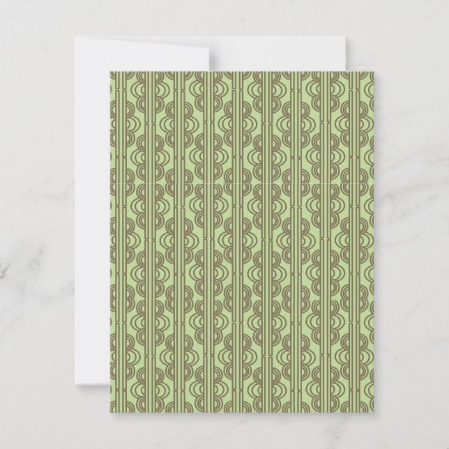 Green Oval Chains  Card (Front)