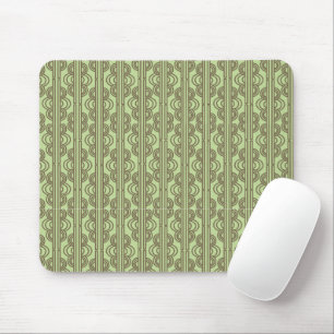 Green Oval Chains Mouse Pad