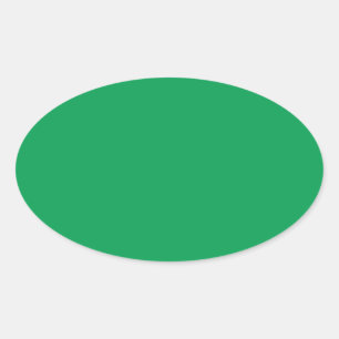 Green Oval Sticker
