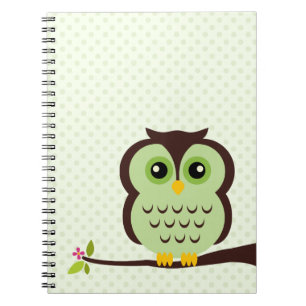 Green Owl Notebook