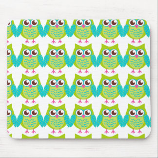 Green Owls Gift Mouse Pad