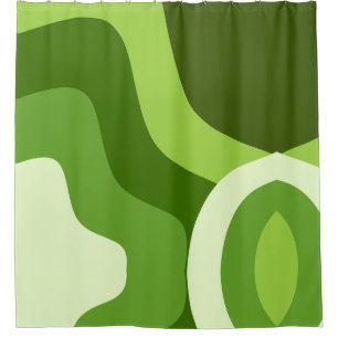 Green P P 543 b 1 of 3 Shower Curtain