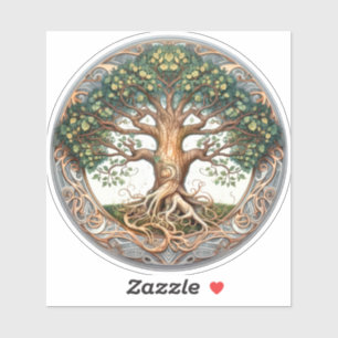 Green Pagan Tree of Life 