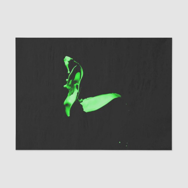 Green Paint Tissue Paper (Front)