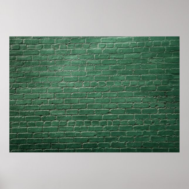 Green painted wall poster (Front)