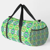 Green paintings on diamond pattern
