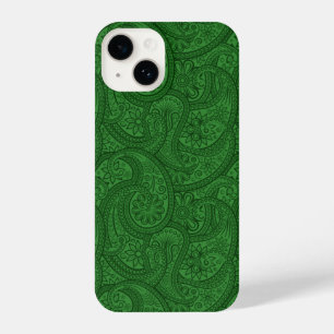 Green Paisley iPhone 14 Case