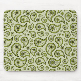 Green Paisley Mouse Pad