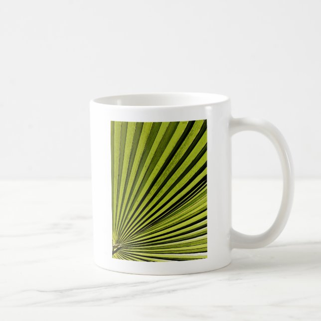 Green Palm Frond Coffee Mug (Right)