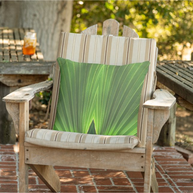 Green Palm Frond Cushion (Chair)
