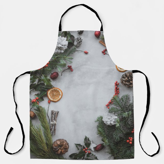 GREEN PALM LEAF APRON (Front)