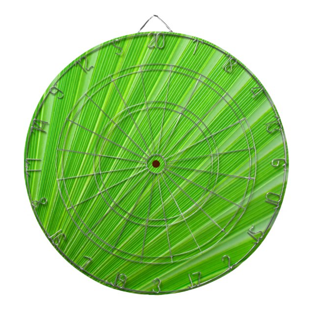 Green palm leaf background dartboard (Front)