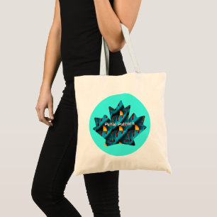 Green Palm Leaf Pattern Tote Bag