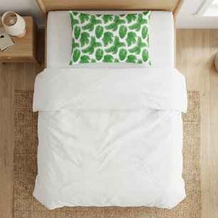 Green Palm Leaf Tropical Pattern Pillowcase