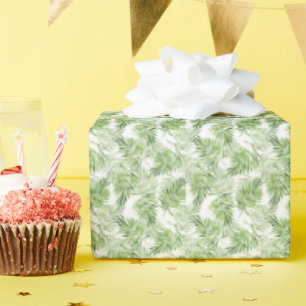 Green Palm Leaves Wrapping Paper