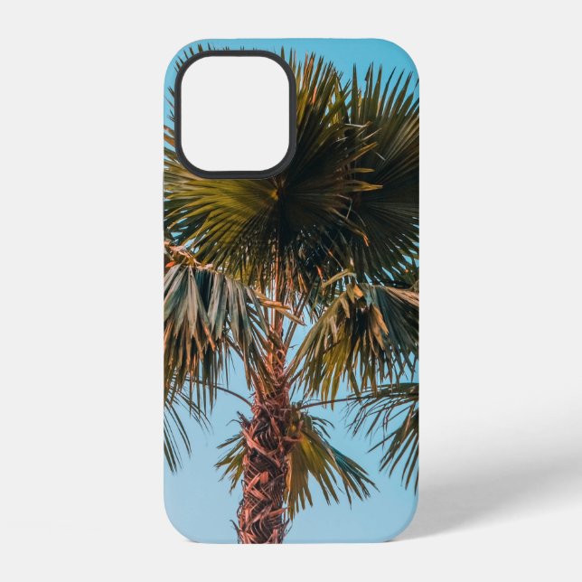 Green palm tree iPhone case (Back)