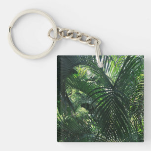 Green Palm Tree Kaychain Key Ring