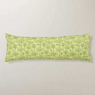 Green Palm Trees Pattern Body Cushion